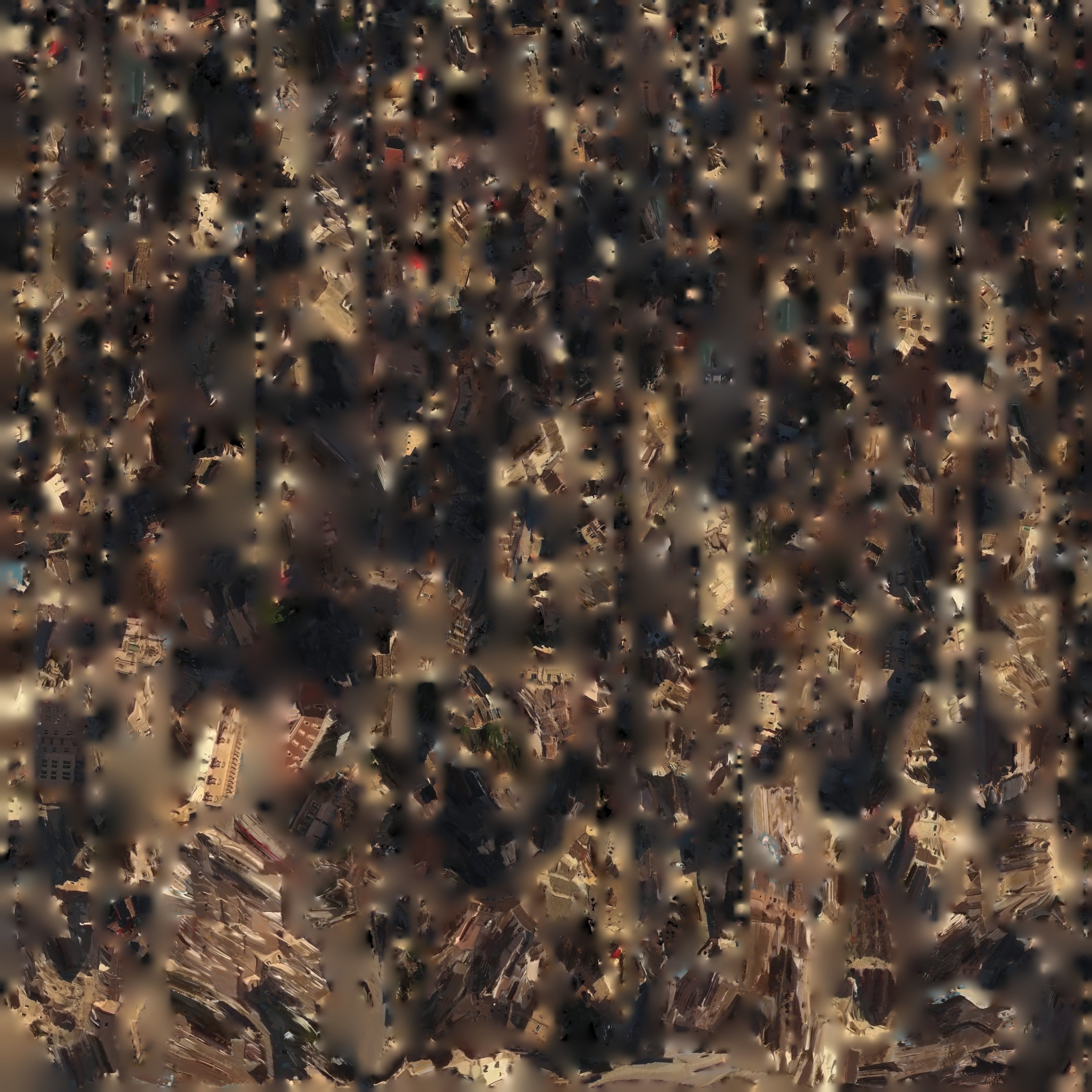 Italy Matera houses  Low-poly 3D model_9