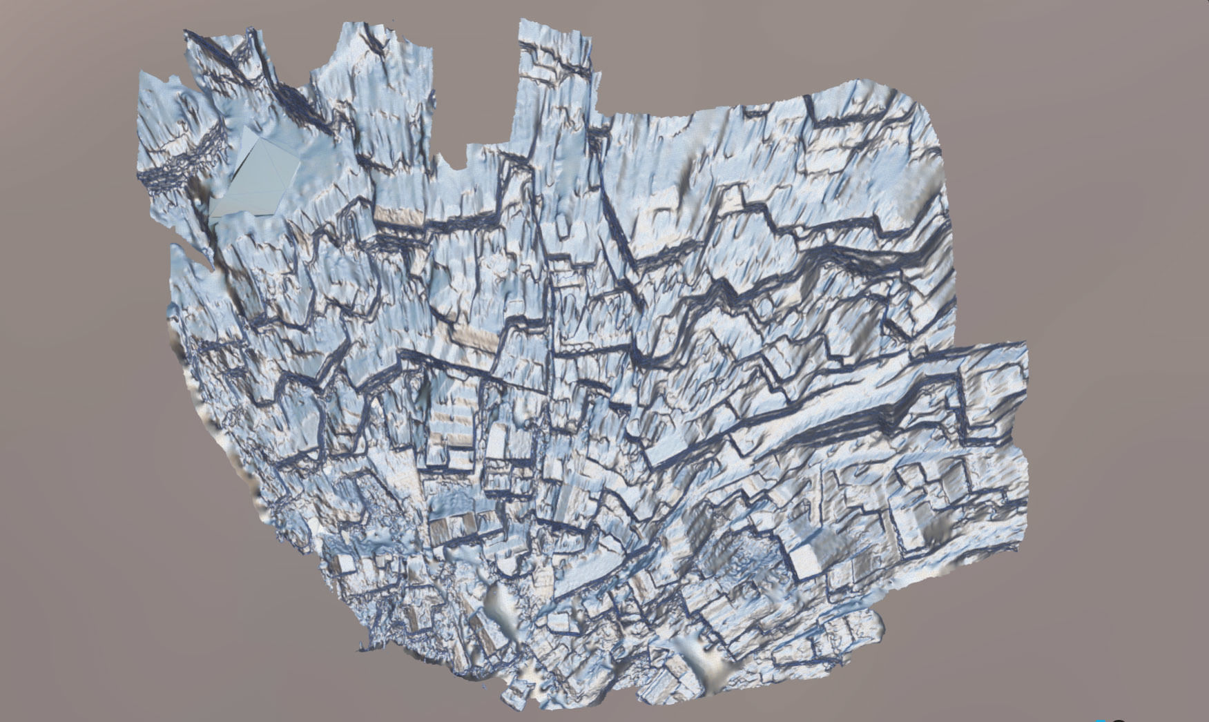 Italy Matera houses  Low-poly 3D model_8