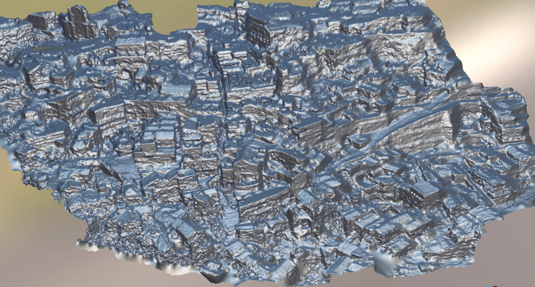 Italy Matera houses  Low-poly 3D model_7