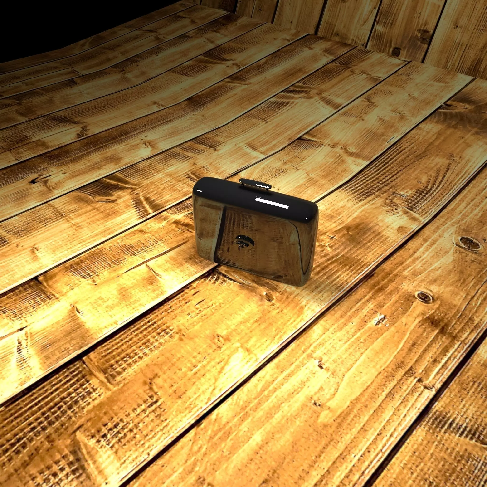 bag black 3D model_0