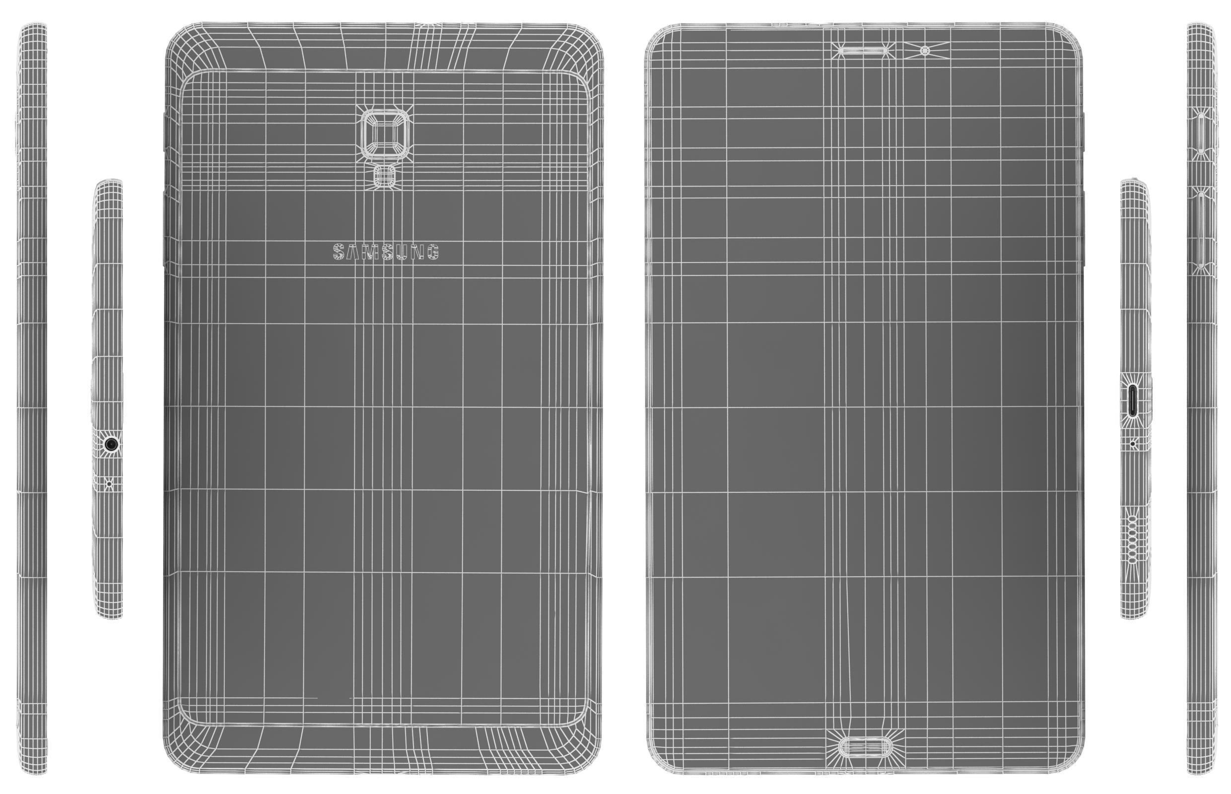 Samsung Galaxy Tab A 8 0 Black 3D model_10