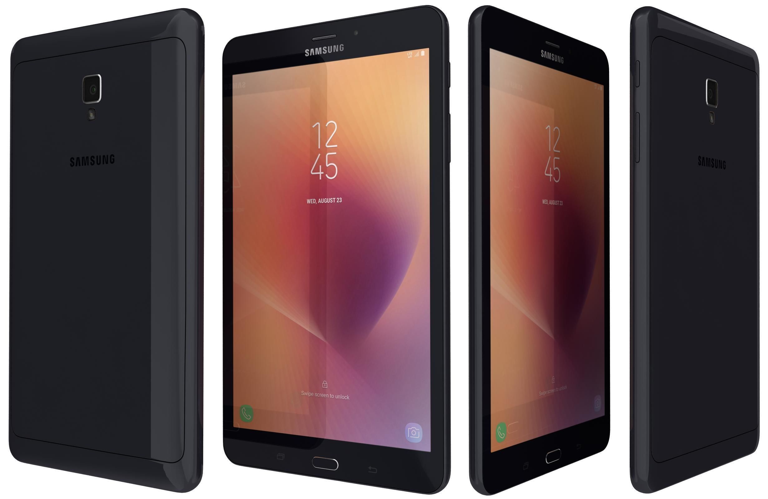Samsung Galaxy Tab A 8 0 Black 3D model_1
