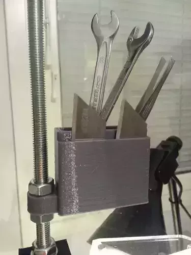 Tool holder for Reinforced Spool holder - 8mm bars Free 3D print model