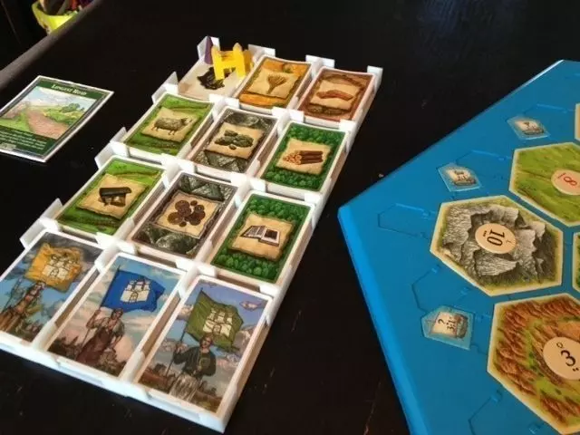 Catan card holder Cities and Knights edition Free 3D print model