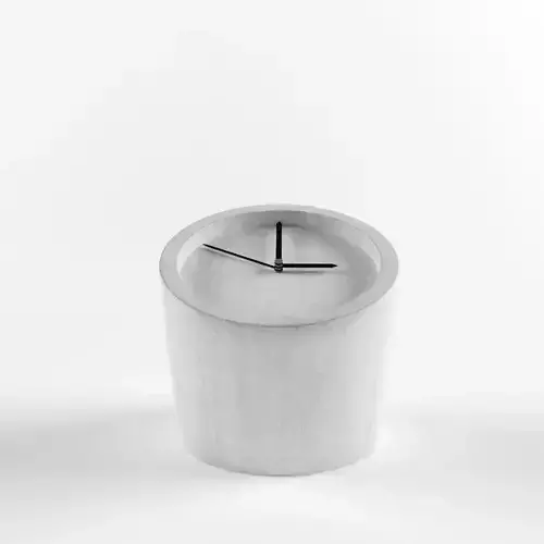 modern table clock 3D model