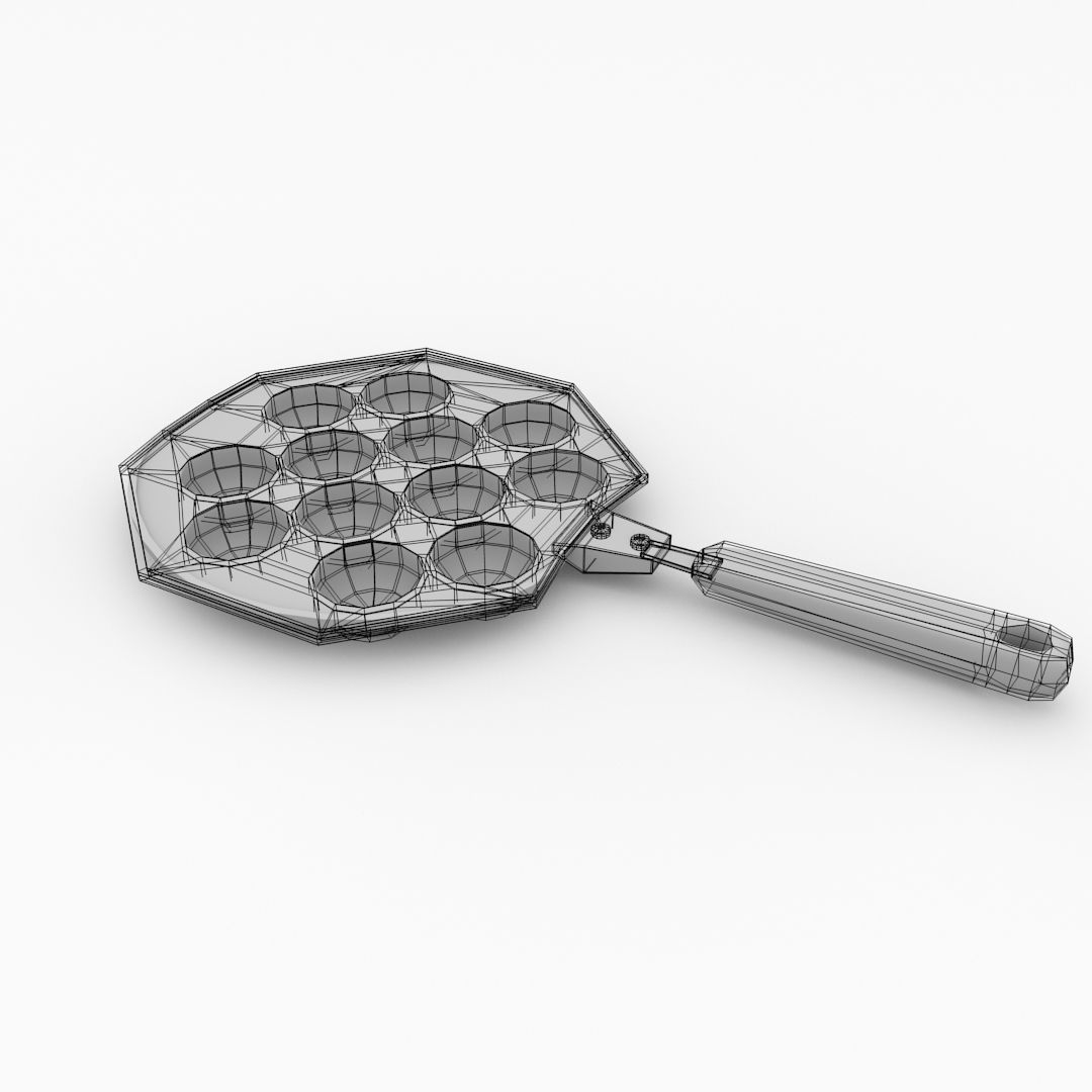 Takoyaki Pan 3D model_4