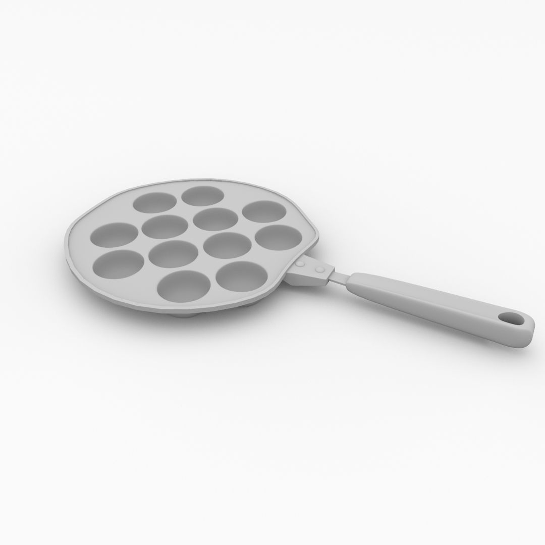 Takoyaki Pan 3D model_3