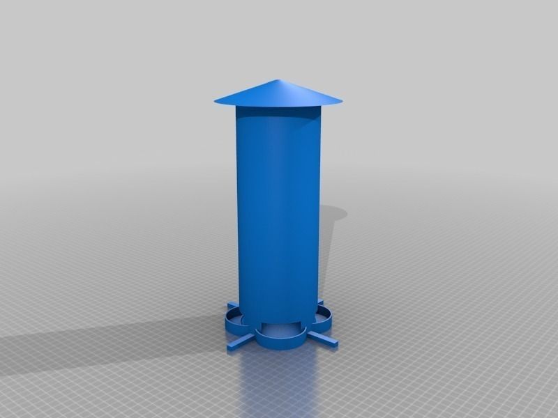 Bird feeder - Tower Free 3D print model_1