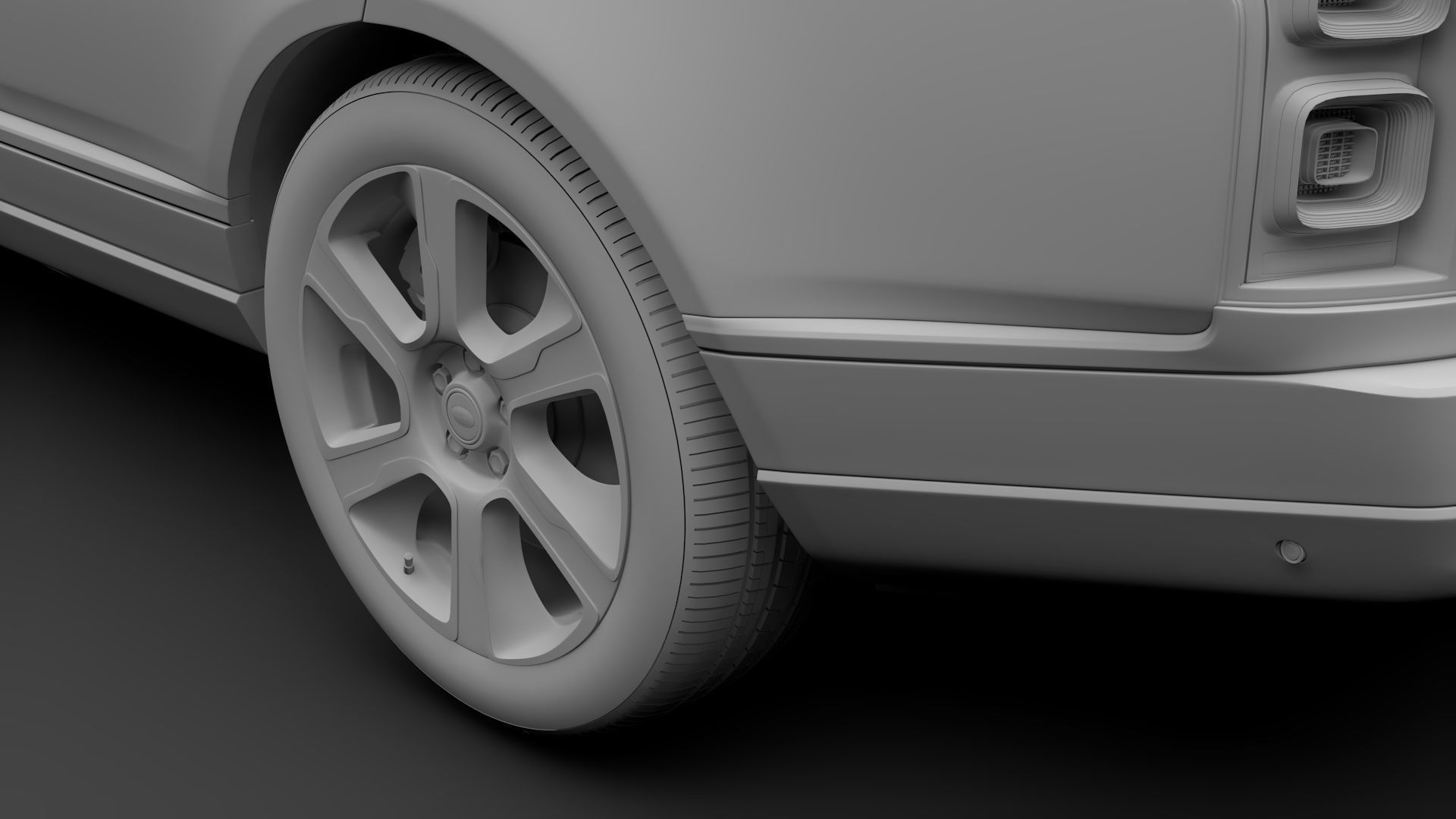 Range Rover Hybrid LWB L405 2018 3D model_14