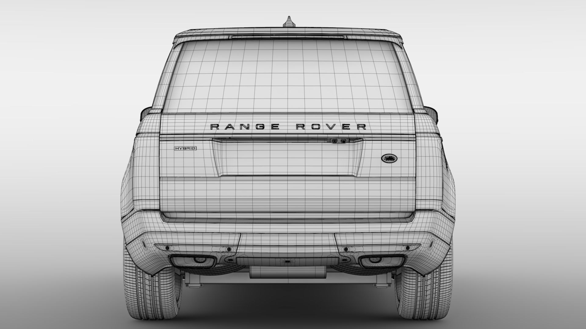 Range Rover Hybrid LWB L405 2018 3D model_17