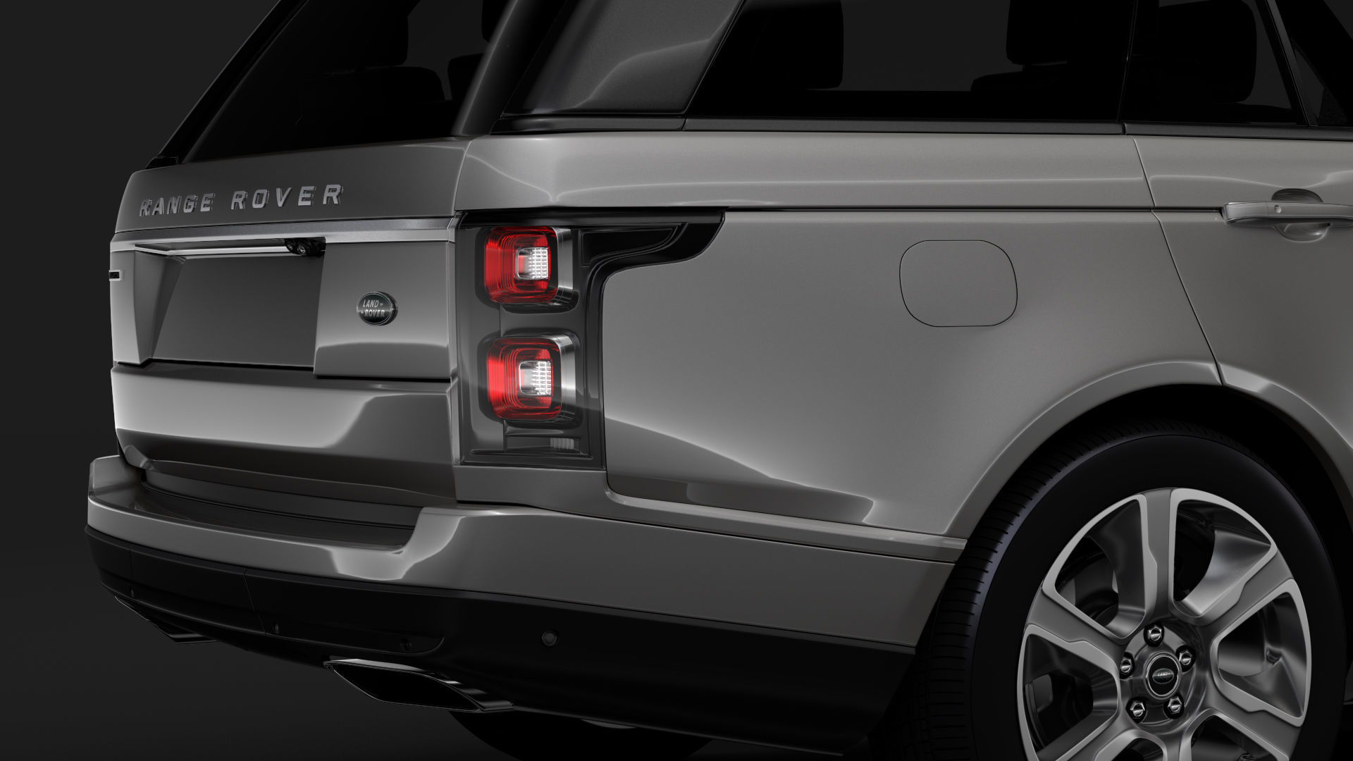 Range Rover Hybrid LWB L405 2018 3D model_6