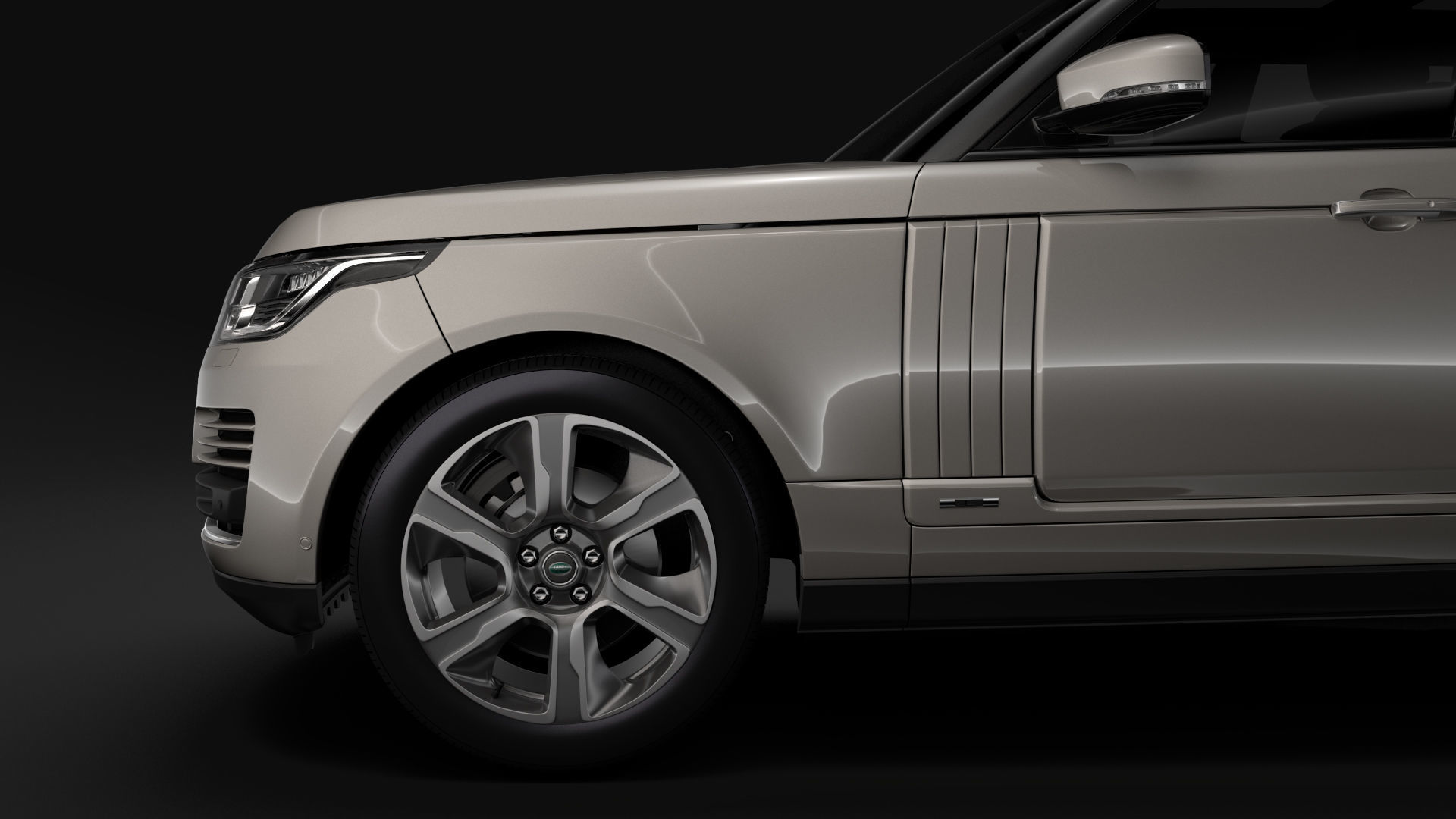 Range Rover Hybrid LWB L405 2018 3D model_9