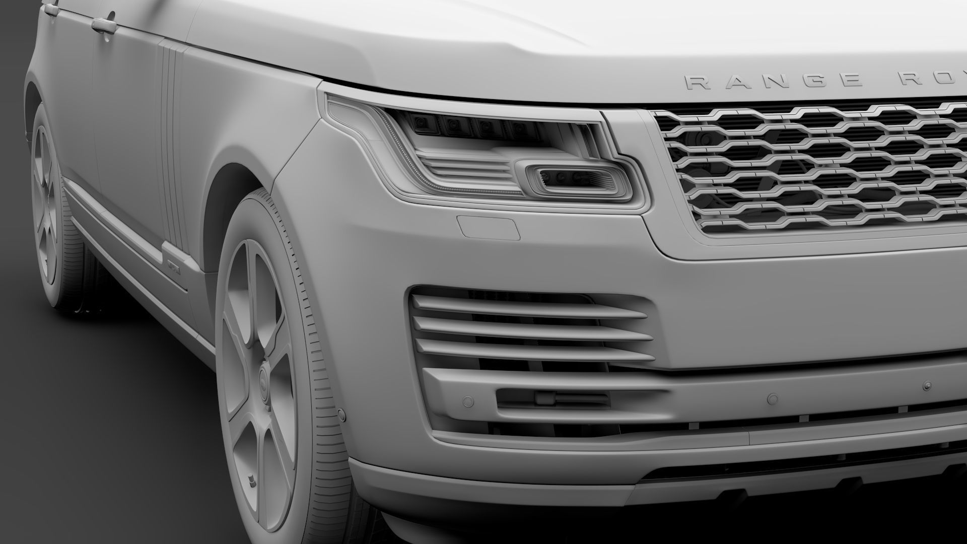 Range Rover Hybrid LWB L405 2018 3D model_11