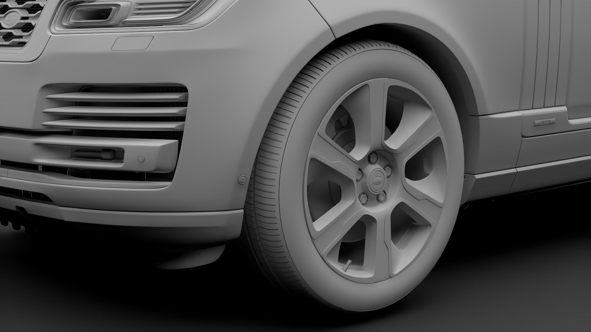 Range Rover Hybrid LWB L405 2018 3D model_12