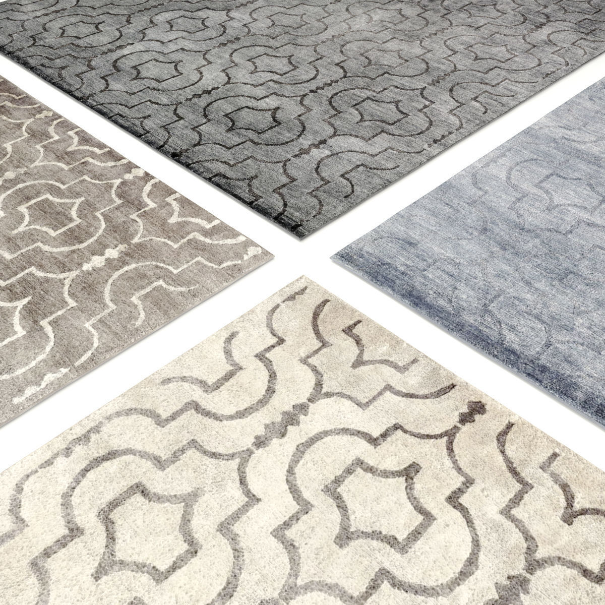 Medallione Rug RH carpet 3D model_5