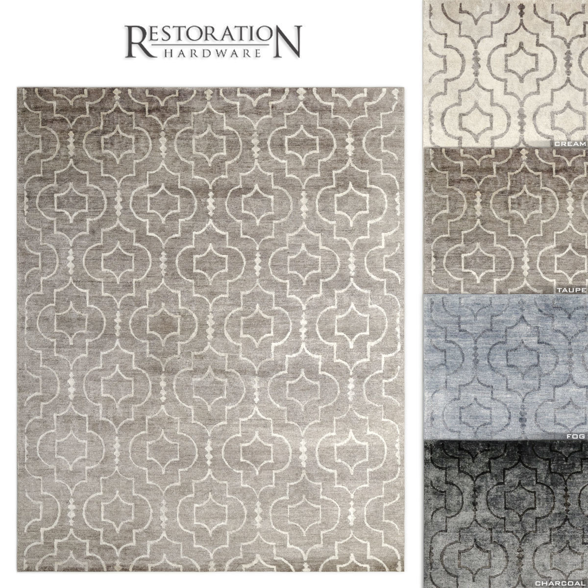 Medallione Rug RH carpet 3D model_0