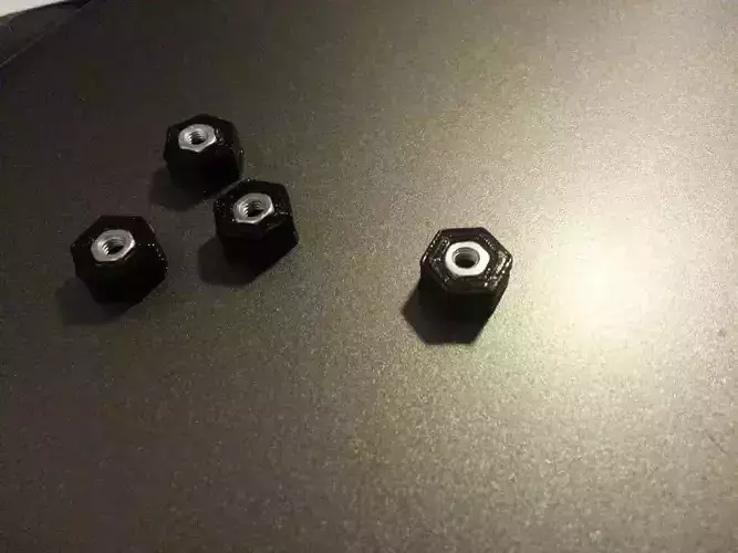 Bed leveling nut M3 Free 3D print model