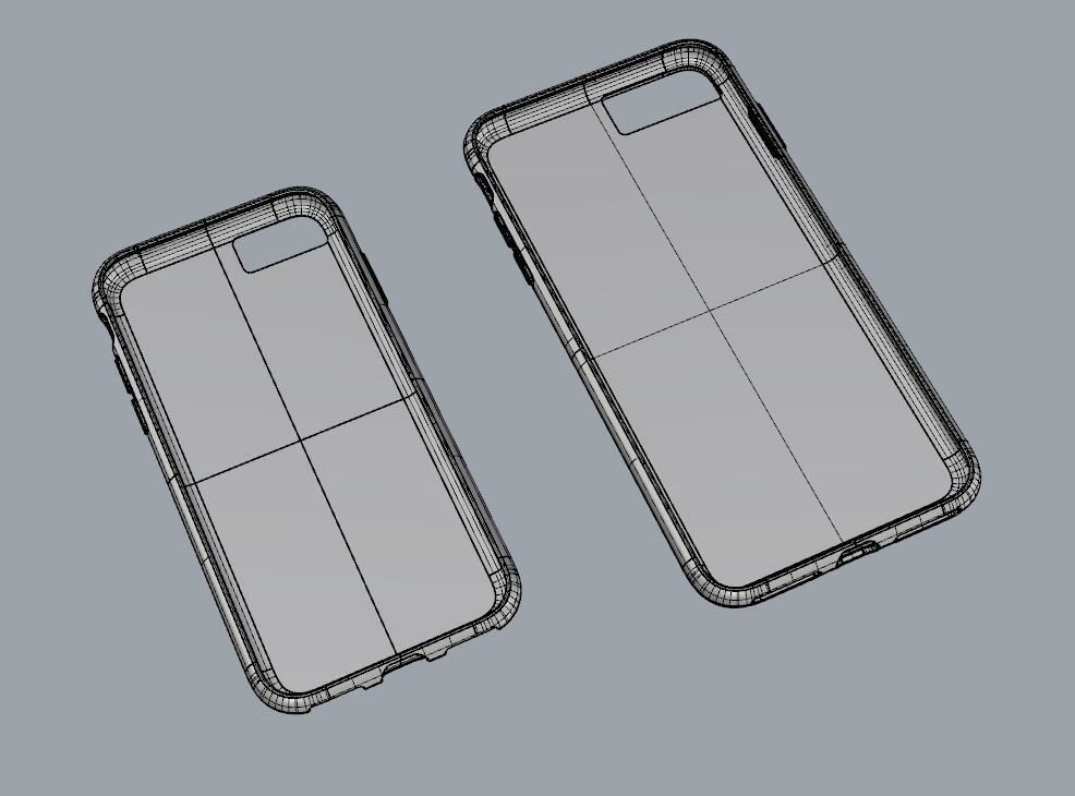 iphone 8 and 8 plus case Original customizable design 3D print model_9