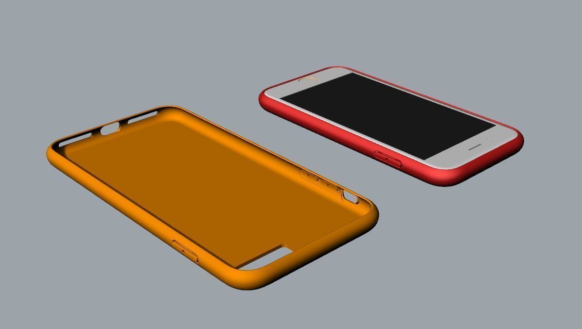 iphone 8 and 8 plus case Original customizable design 3D print model_30