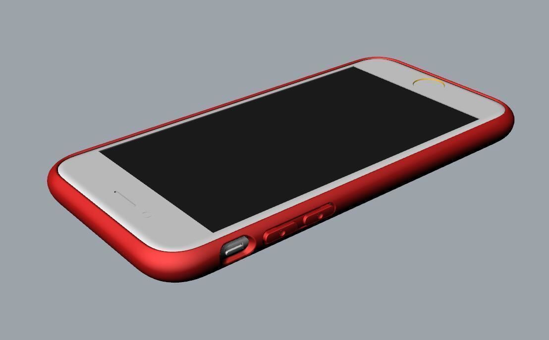 iphone 8 and 8 plus case Original customizable design 3D print model_32