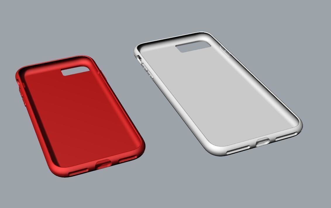 iphone 8 and 8 plus case Original customizable design 3D print model_24