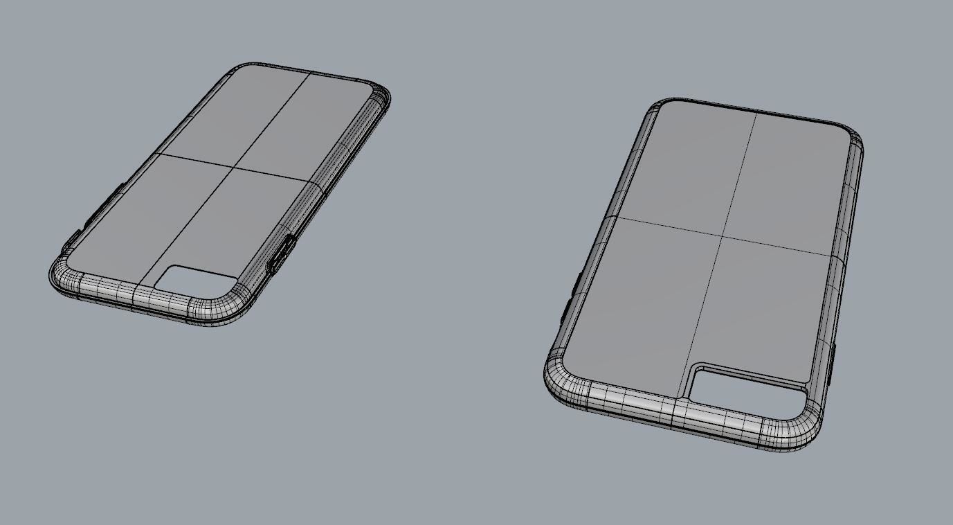 iphone 8 and 8 plus case Original customizable design 3D print model_10