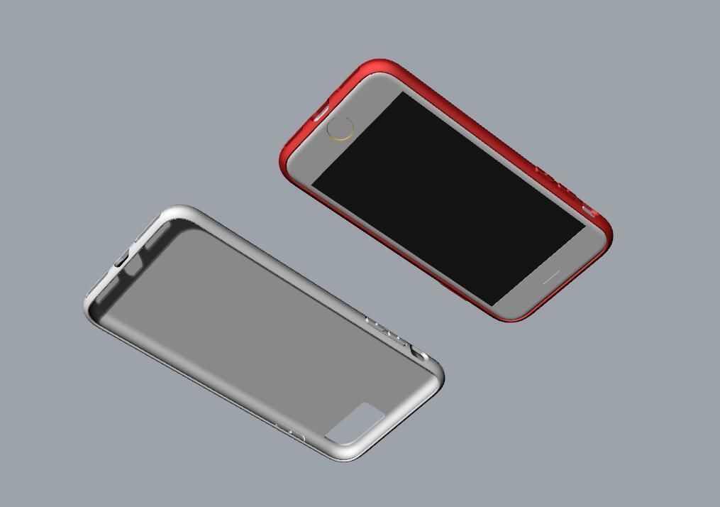 iphone 8 and 8 plus case Original customizable design 3D print model_22