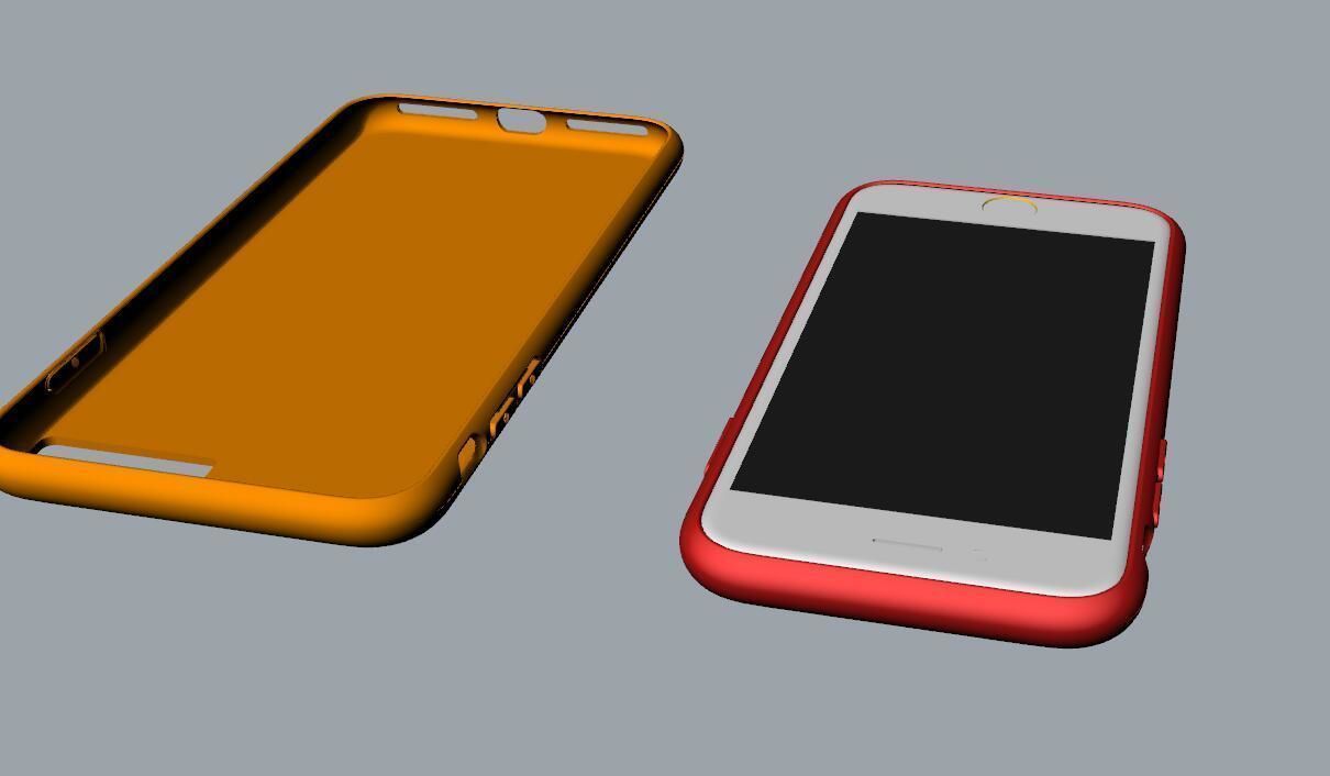 iphone 8 and 8 plus case Original customizable design 3D print model_31