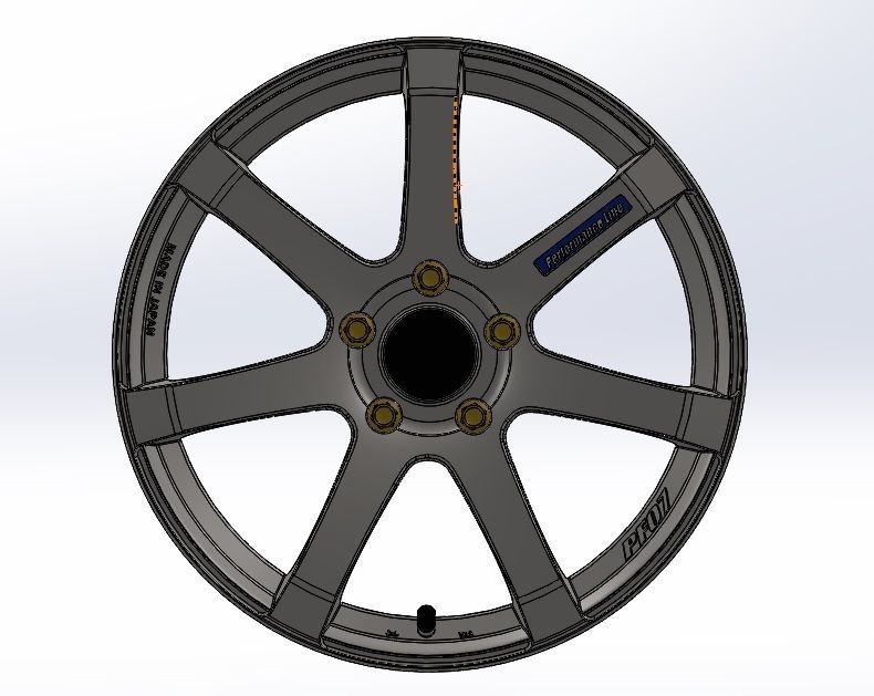ENKEI PF-07 WHEEL 3D model_1