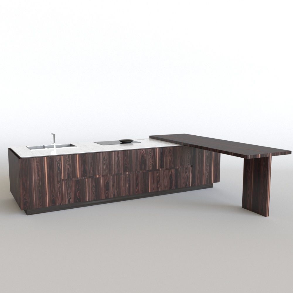 Cesar Elle kicthen island 3D model_2
