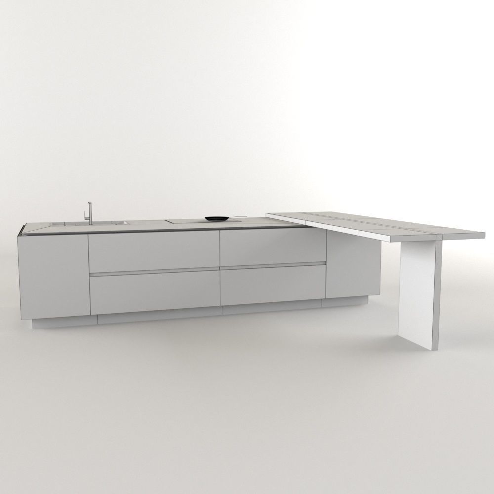 Cesar Elle kicthen island 3D model_4