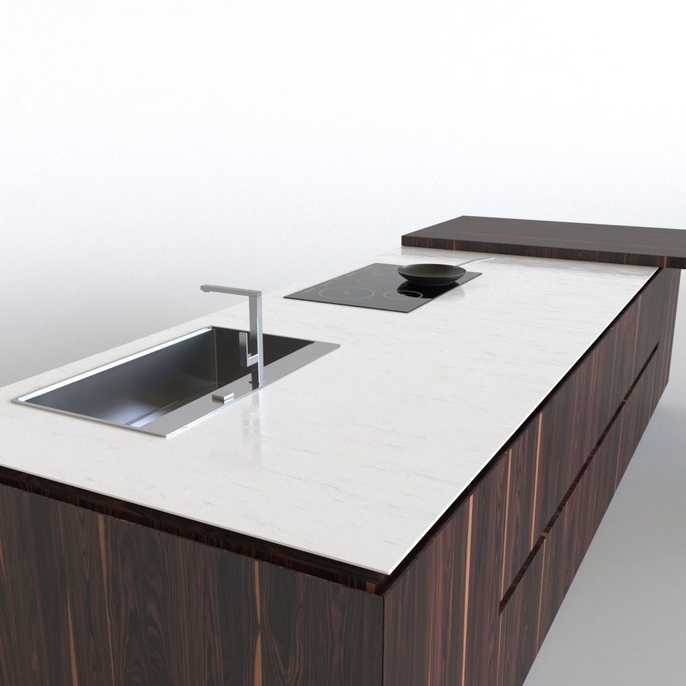 Cesar Elle kicthen island 3D model_3