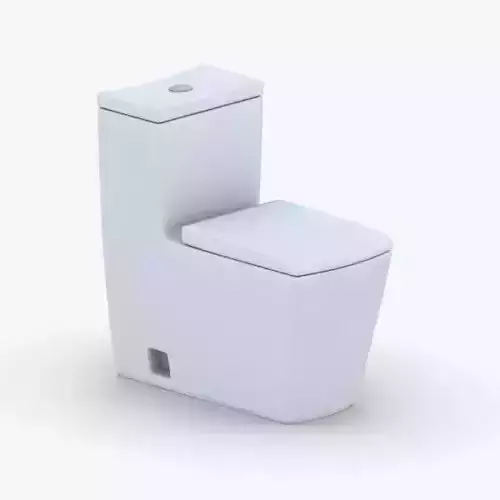 1529 - Toilet Low-poly 3D model
