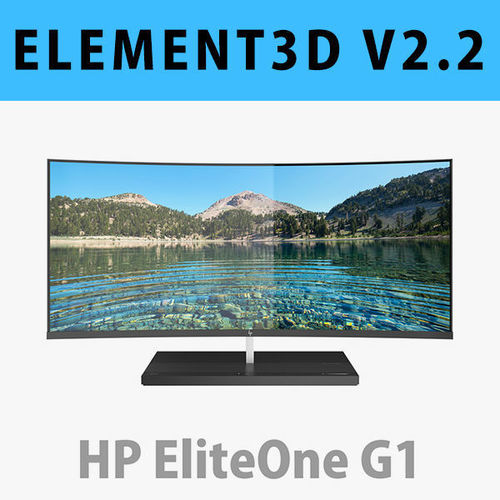 E3D - HP Elite One 1000 G1 AiO 34 inches model 3D model