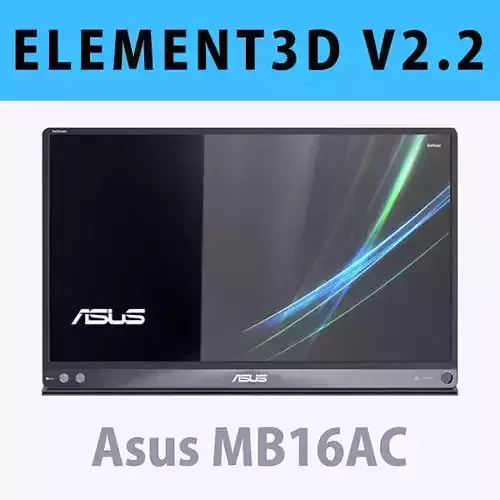 E3D - ASUS ZenScreen MB16AC model 3D model