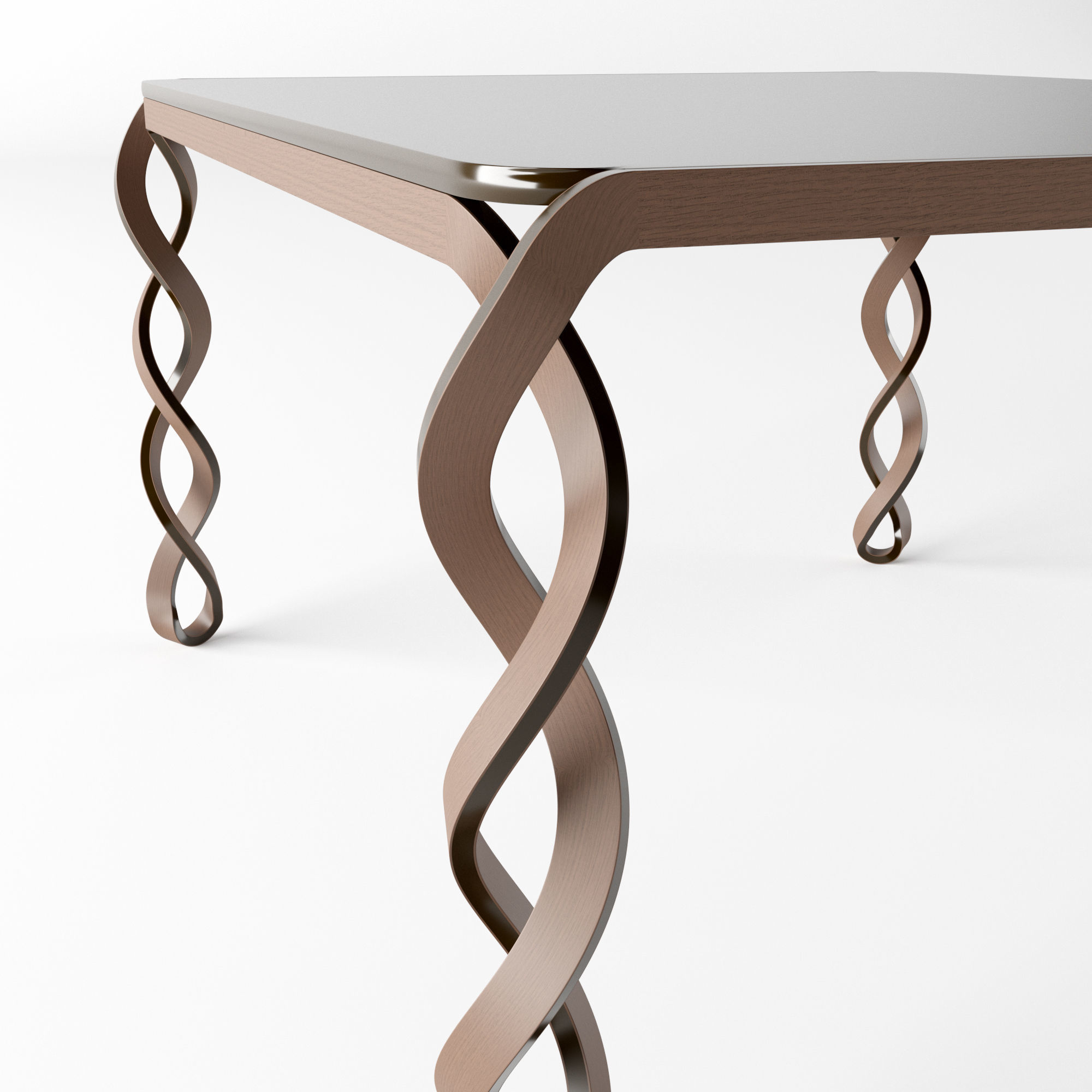 Art deko cofe table 3D model_2