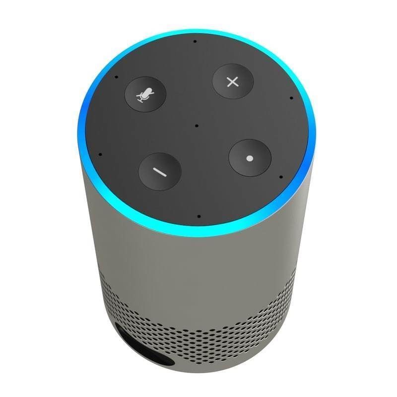 E3D - New Amazon Echo 2018 Silver Finish model model 3D model_4