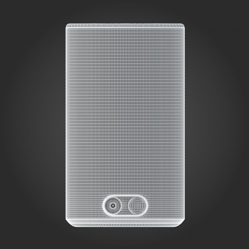 E3D - New Amazon Echo 2018 Silver Finish model model 3D model_8