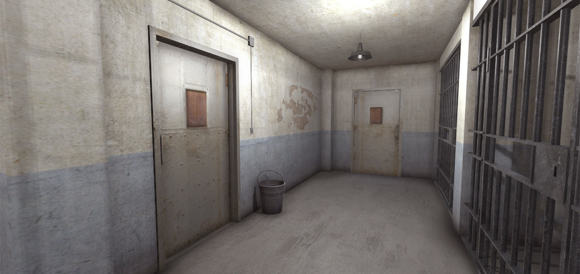 Jails Interior Low-poly 3D model_14