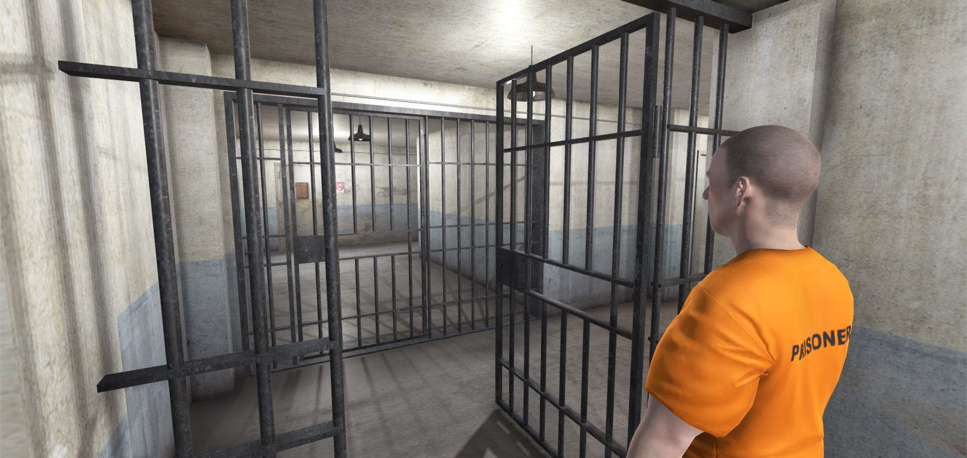 Jails Interior Low-poly 3D model_2