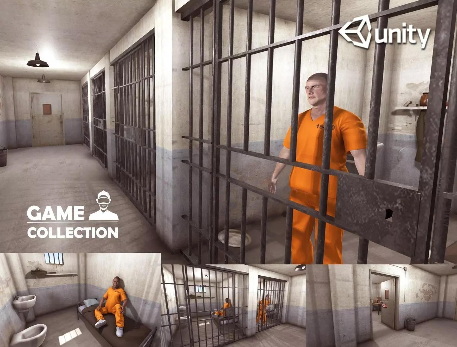 Jails Interior Low-poly 3D model_0