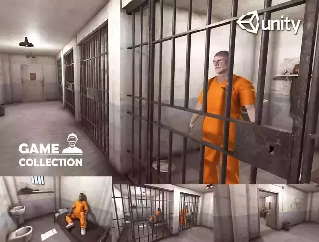 Jails Interior Low-poly 3D model