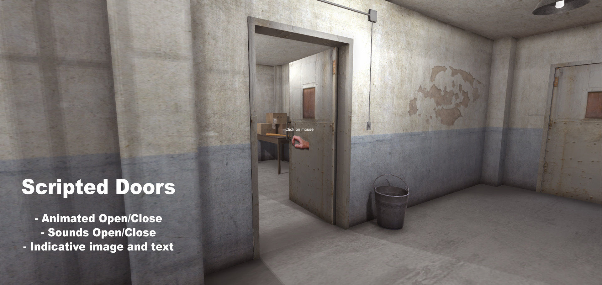 Jails Interior Low-poly 3D model_7