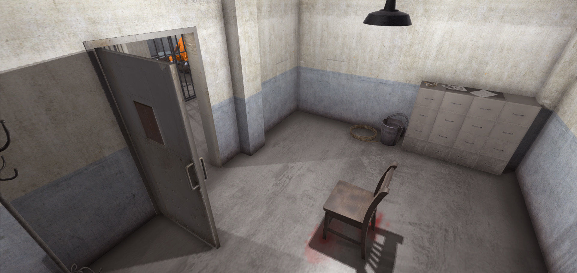 Jails Interior Low-poly 3D model_13