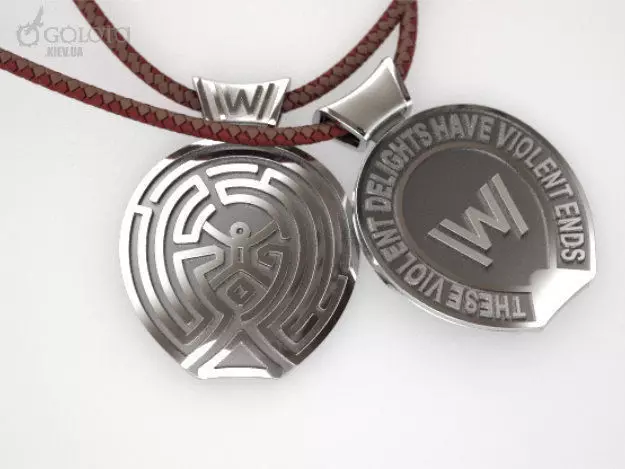 WestWorld Pendant - original - 2 variants 3D print model