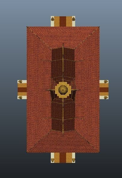 Pagoda temple in cambodia Low-poly 3D model_2