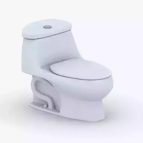 1537 - Toilet Low-poly 3D model
