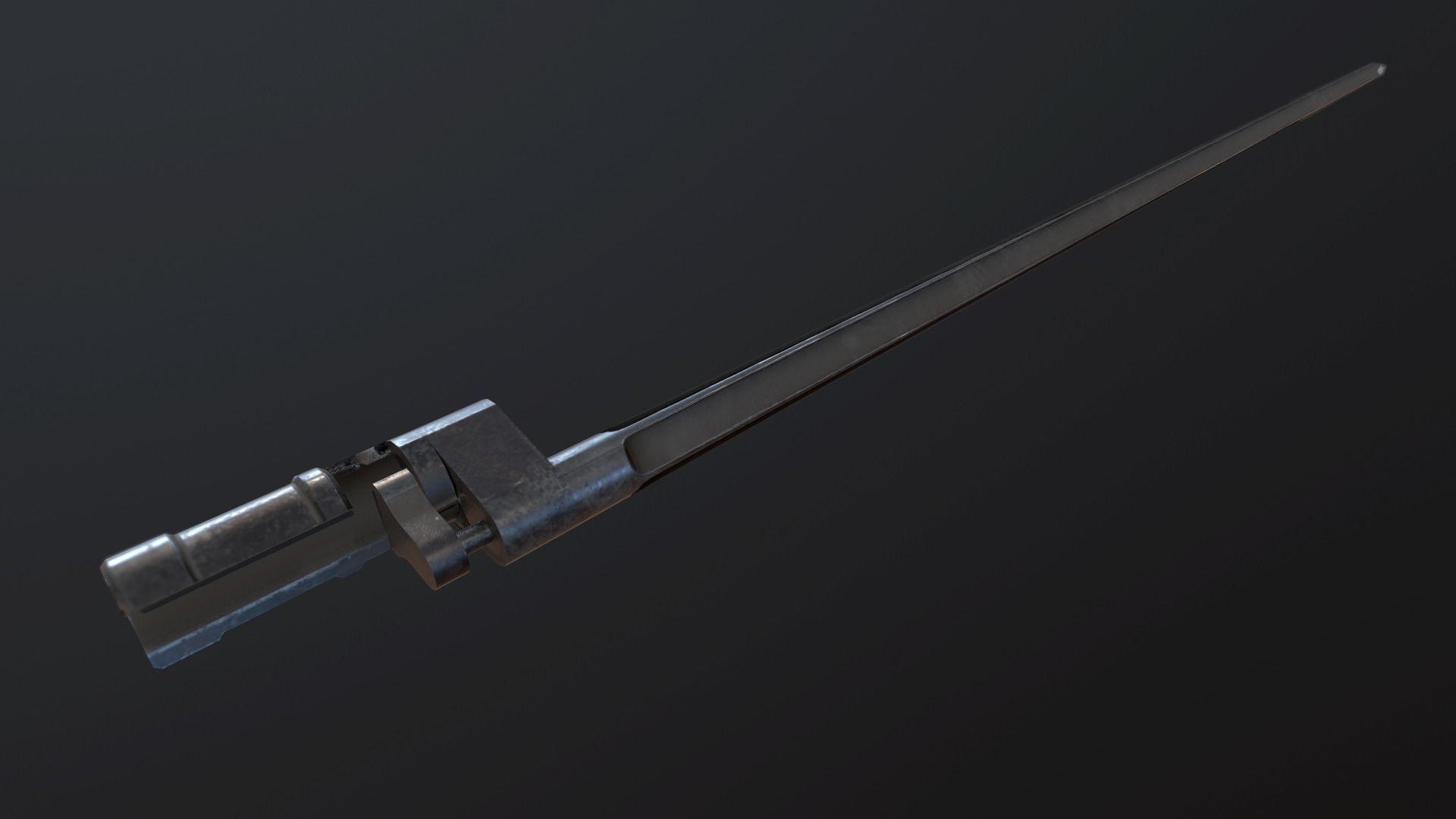 Soviet Mosin-Nagant M38 Low-poly 3D model_15