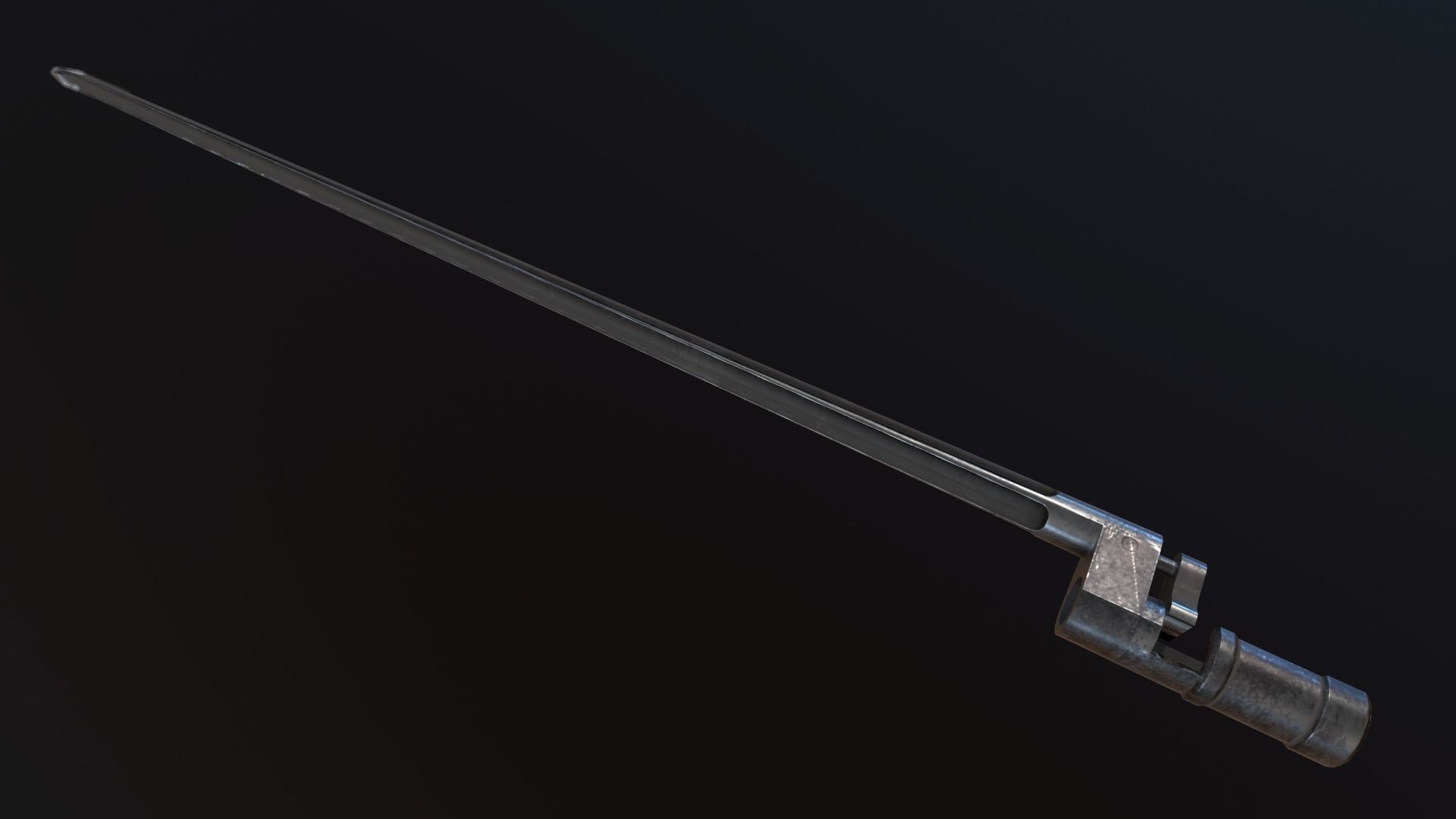 Soviet Mosin-Nagant M38 Low-poly 3D model_16