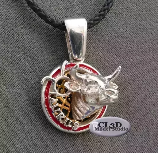 toro zodiaco  pendente